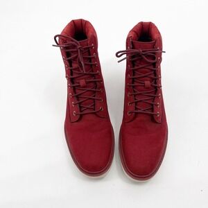 Timberland Kenniston 6 Inch Syrah Red Nubuck Leather Lace Up Boots Womens 11
